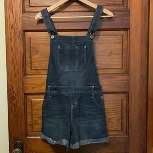 Wallflower Denim Overall Shorts